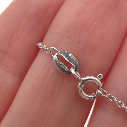 Sun 925 Sterling Silver 14K Gold Real Diamond Infinity Cable Chain Necklace 18"