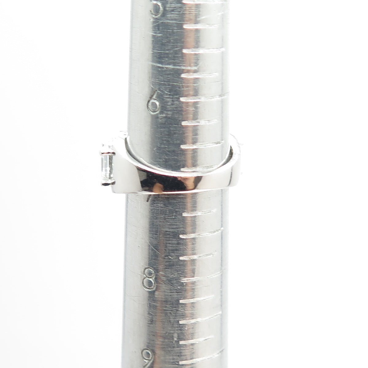 925 Sterling Silver Multi-C Z Ring Size 7