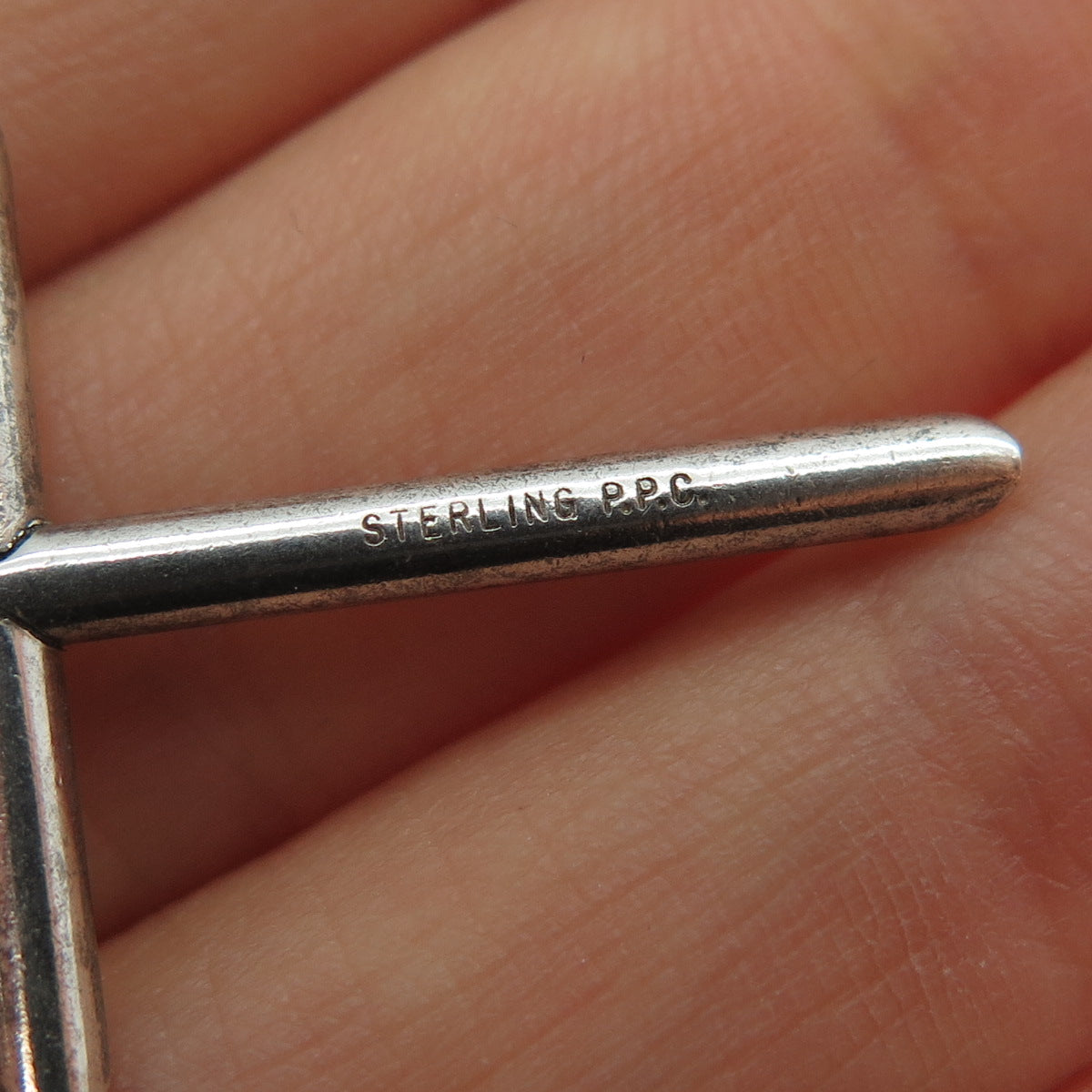 PPC Princess Pride 925 Sterling Silver Vintage Cross Charm Pendant