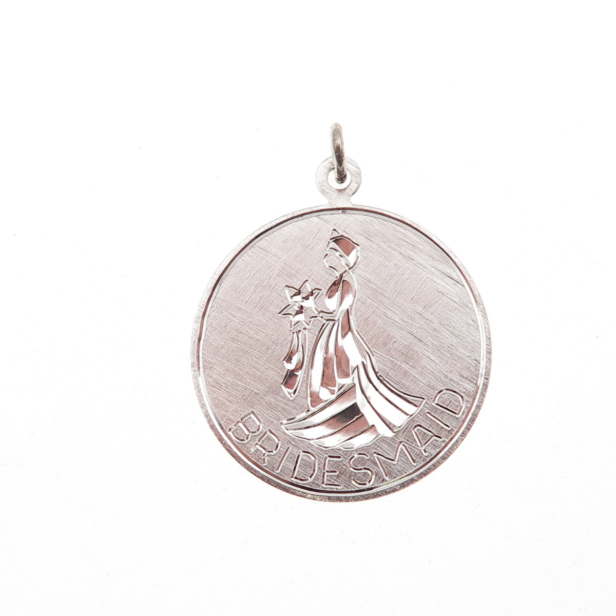 Griffith & Sons 925 Sterling Silver Vintage Bridesmaid Charm Pendant