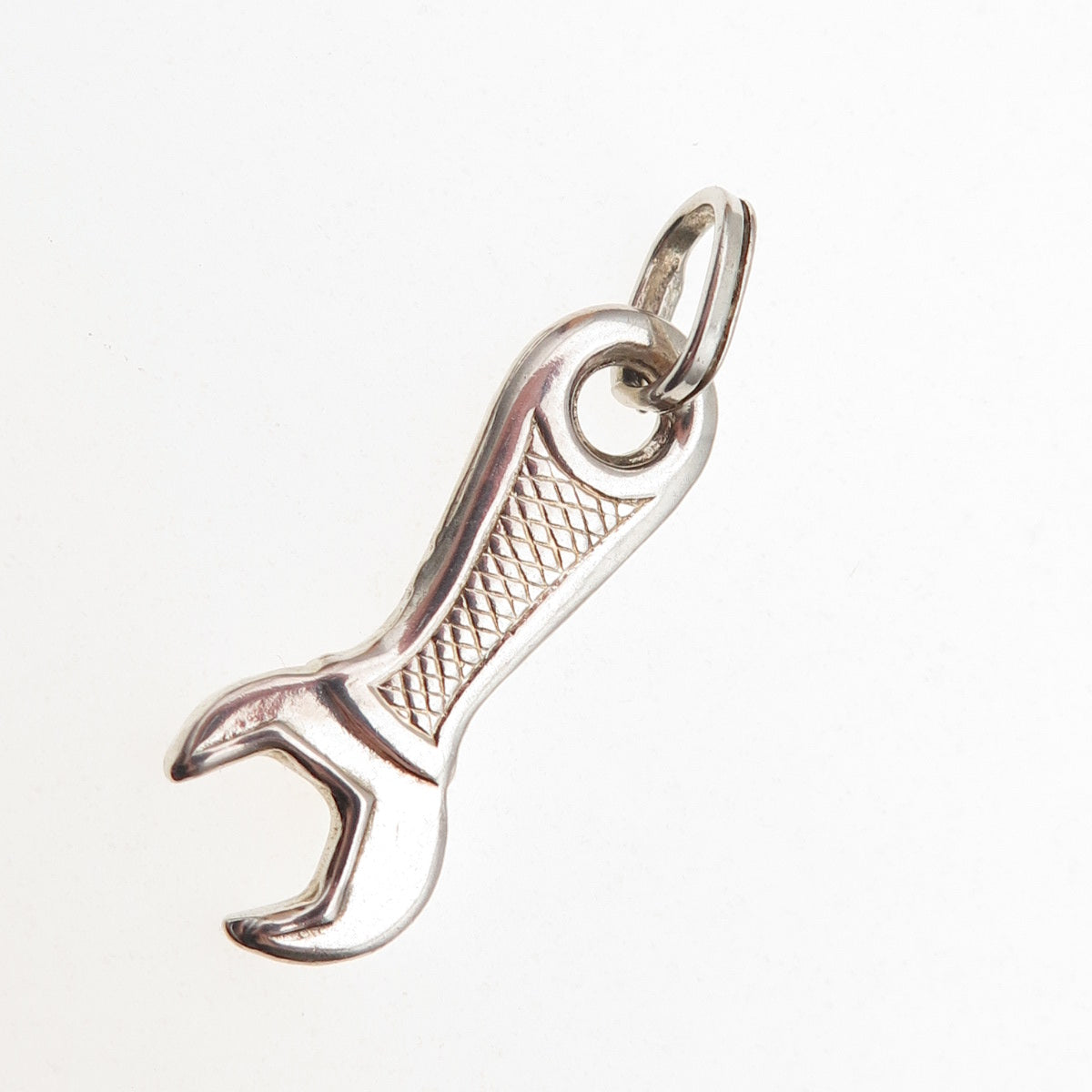 925 Sterling Silver Vintage Wrench Charm Pendant