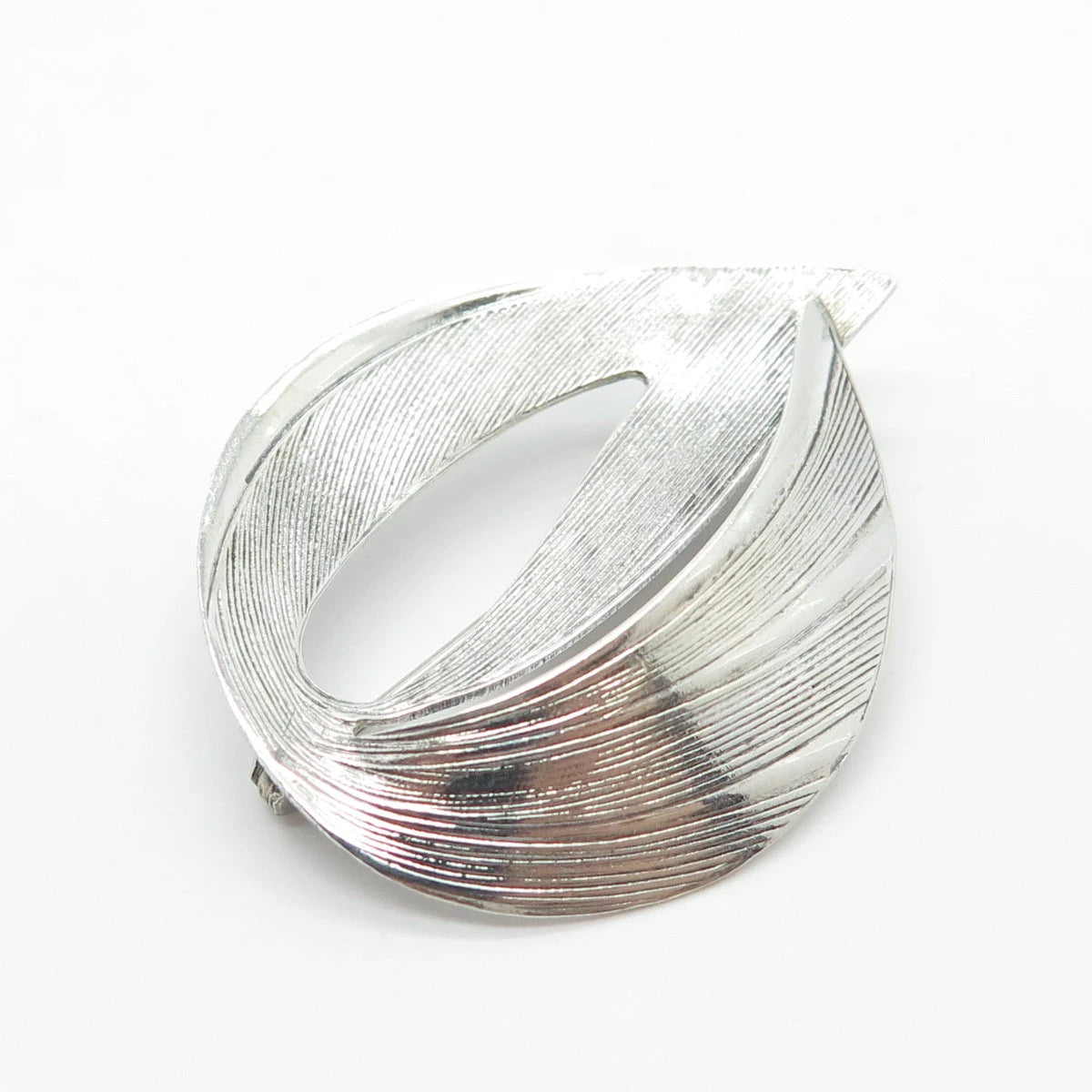 925 Sterling Silver Vintage Beau Modernist Pin Brooch