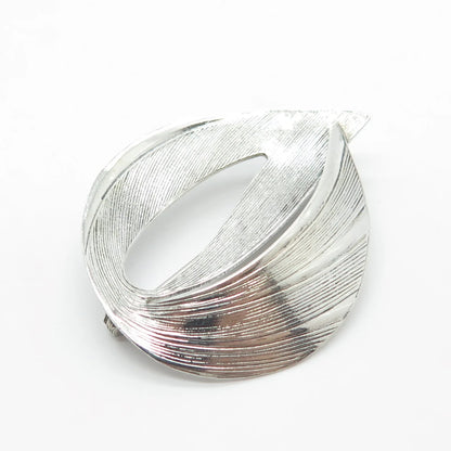 925 Sterling Silver Vintage Beau Modernist Pin Brooch