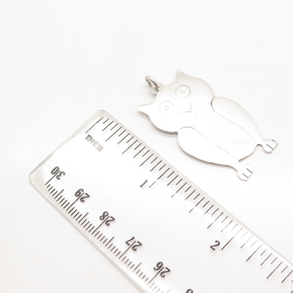 925 Sterling Silver Vintage Wise Owl Pendant