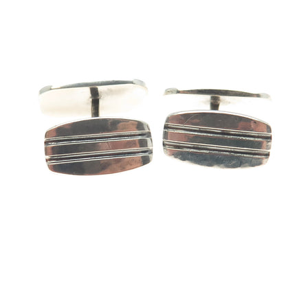 FUHNER & ASSMUS 835 Silver Vintage Germany Modernist Cufflinks