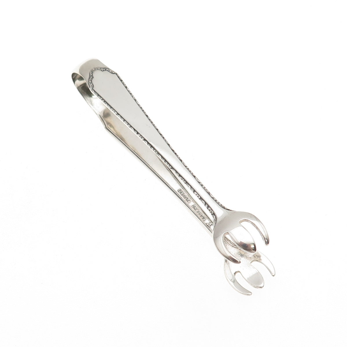 Lunt 925 Sterling Silver Antique Art Deco 1921 Treasure Sugar Tongs