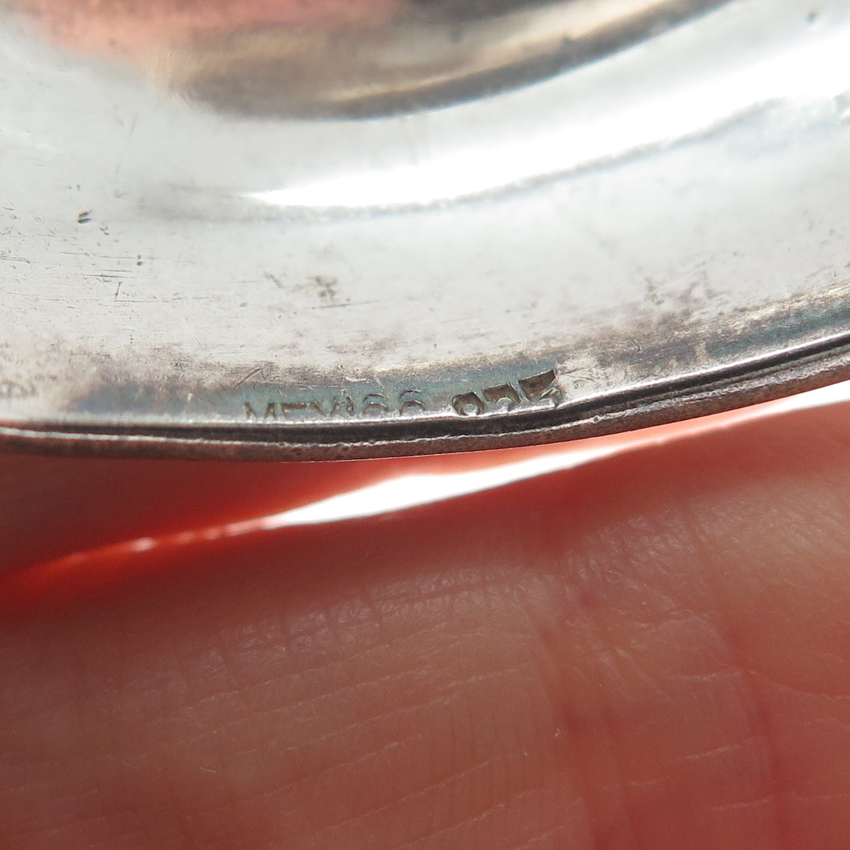 925 Sterling Silver Vintage Mexico Love Knot Adjustable Cuff Bracelet 6.75"