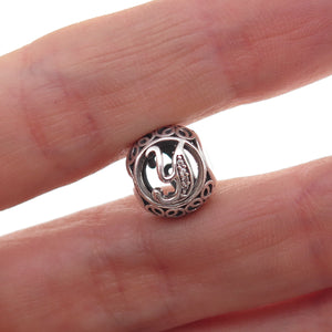 Pandora 925 Sterling Silver C Z Letter Y Slide Bead Charm