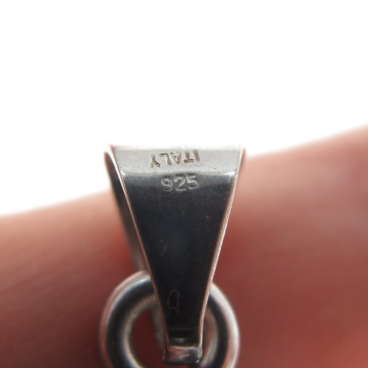 925 Sterling Silver Vintage Italy Elephant For Good Luck 3D Pendant