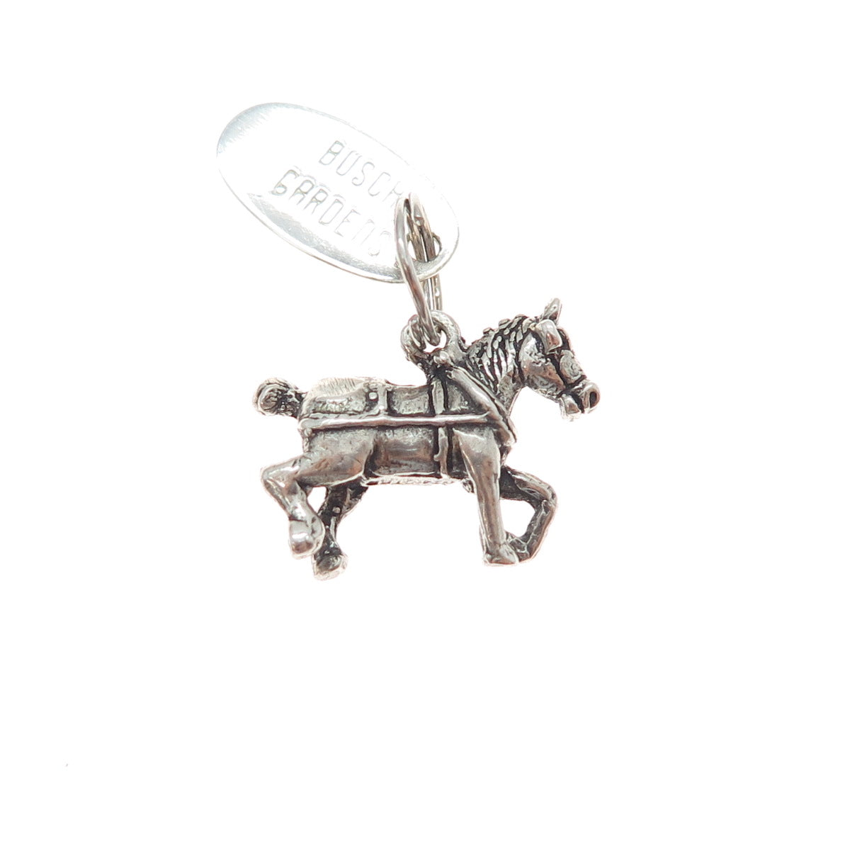 MAISELS INDIAN TRADING Sterling Silver Vintage Horse Busch Gardens Mini Pendant