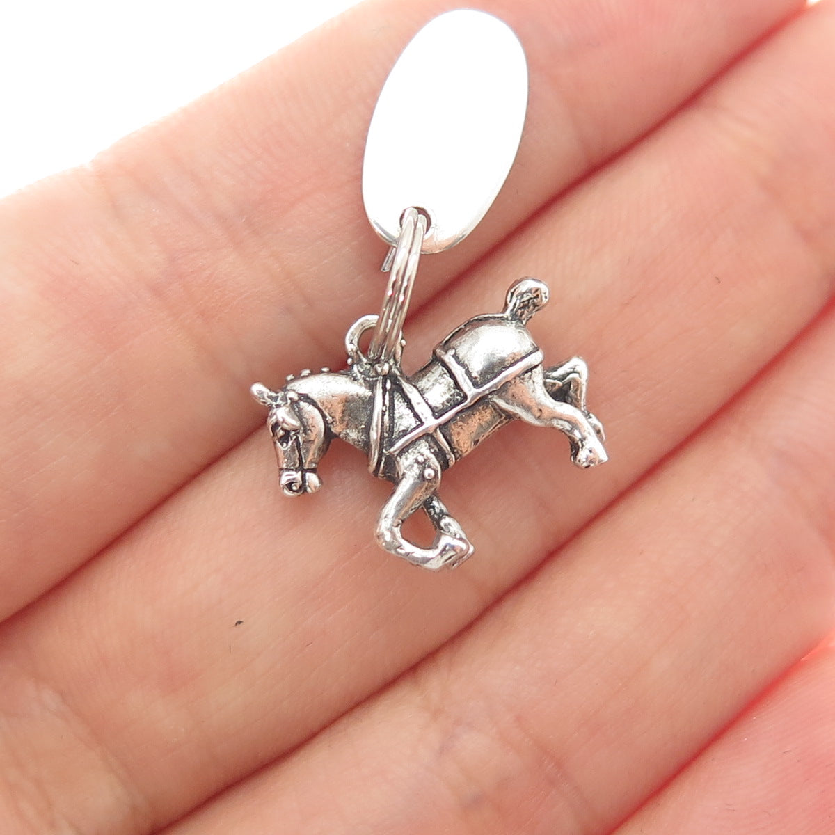 MAISELS INDIAN TRADING Sterling Silver Vintage Horse Busch Gardens Mini Pendant