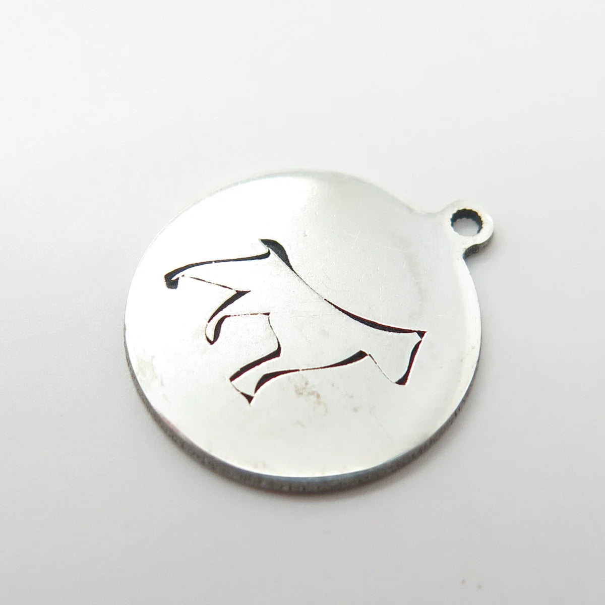 925 Sterling Silver USA Two In Town Dog Charm Pendant