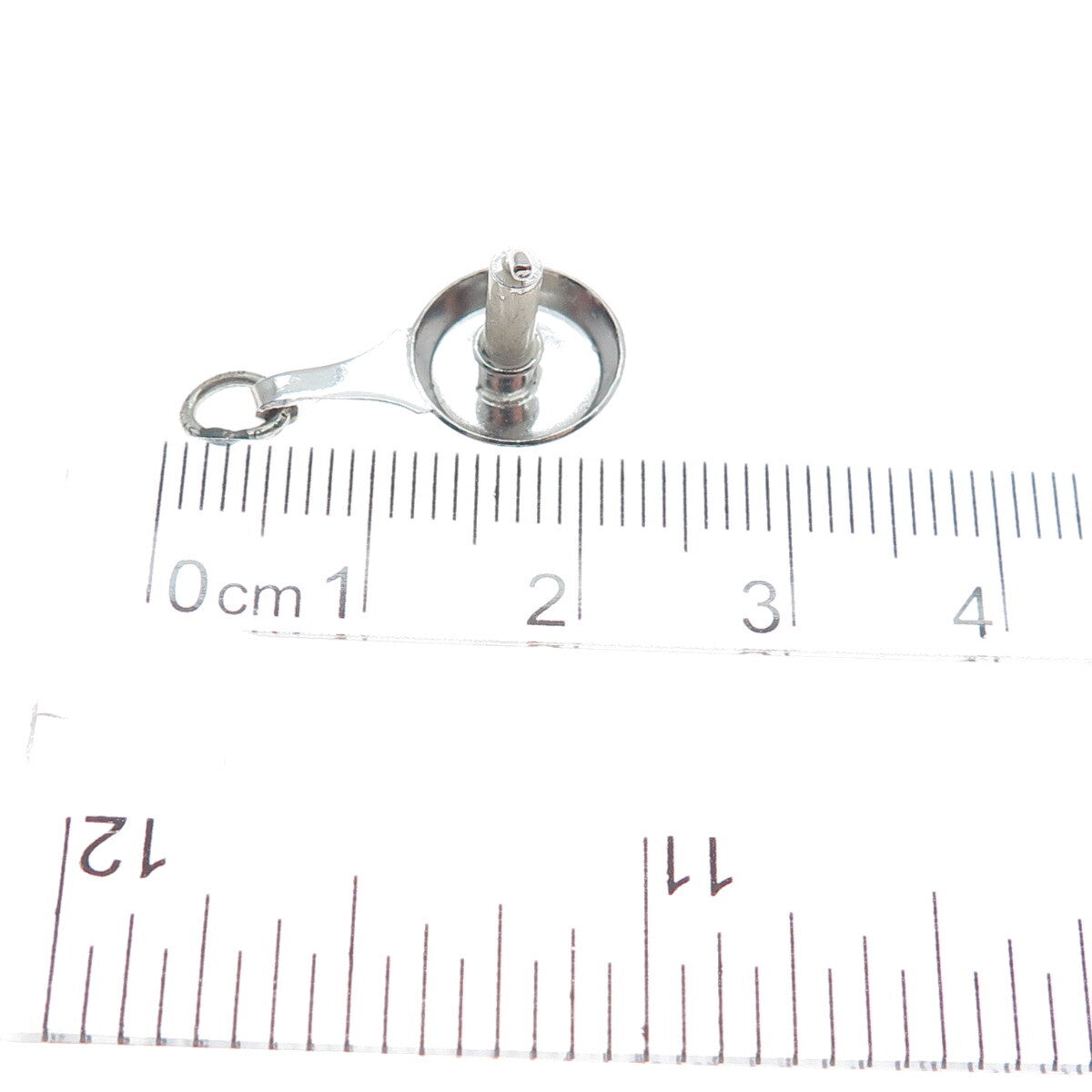 J.M. FISHER 925 Sterling Silver Antique Candle Charm Pendant