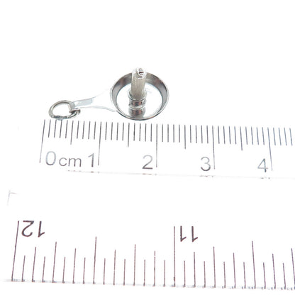 J.M. FISHER 925 Sterling Silver Antique Candle Charm Pendant
