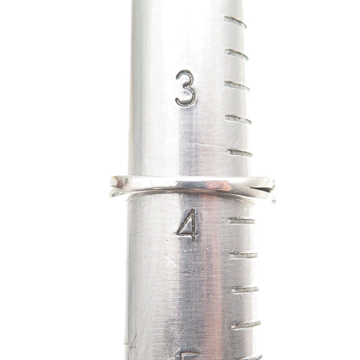 925 Sterling Silver Real Heart-Cut Red Garnet & Round-Cut C Z Ring Size 3.75