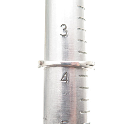 925 Sterling Silver Real Heart-Cut Red Garnet & Round-Cut C Z Ring Size 3.75