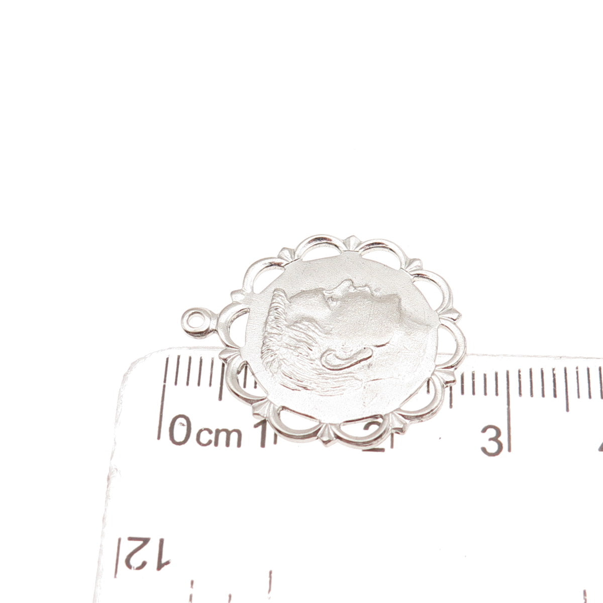 College Seal & Crest 925 Sterling Silver Vintage Boy Profile Charm Pendant