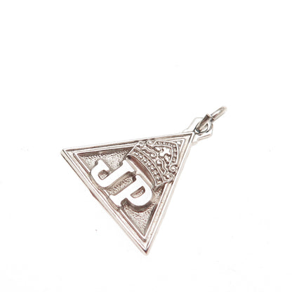 MORGANS 925 Sterling Silver Vintage Job's Daughters Mini Charm Pendant
