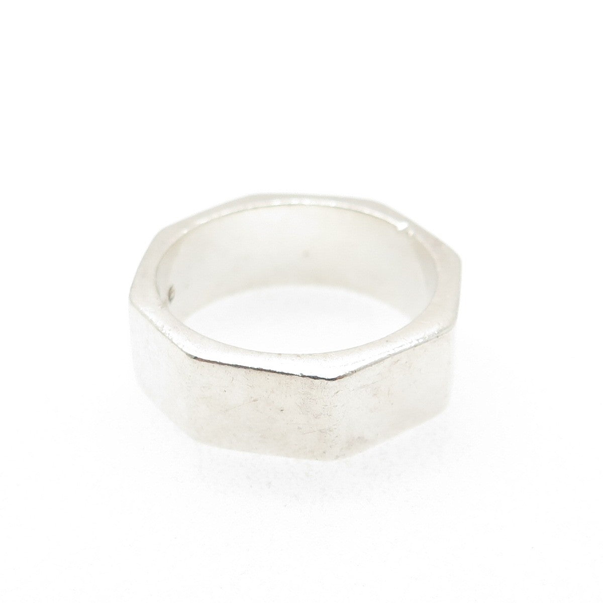 925 Sterling Silver Vintage Screw Nut Band Ring Size 9.25