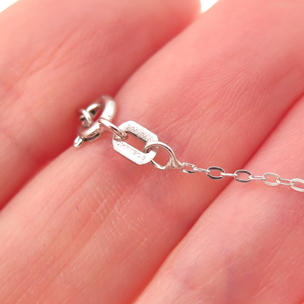 Chuck Clemency 925 Sterling Silver Real Tanzanite Cross Cable Chain Necklace 20"
