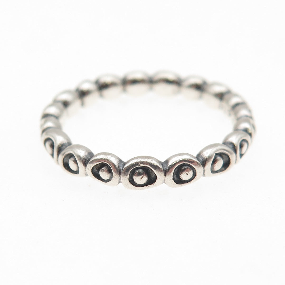 PANDORA 925 Sterling Silver Celebration Band Ring Size 8