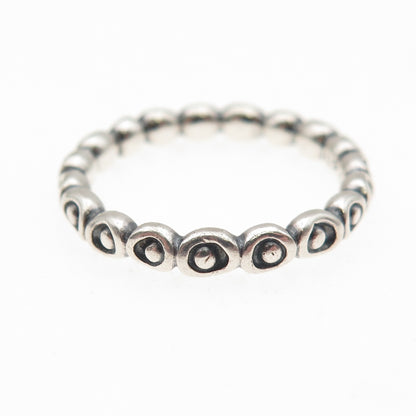 PANDORA 925 Sterling Silver Celebration Band Ring Size 8