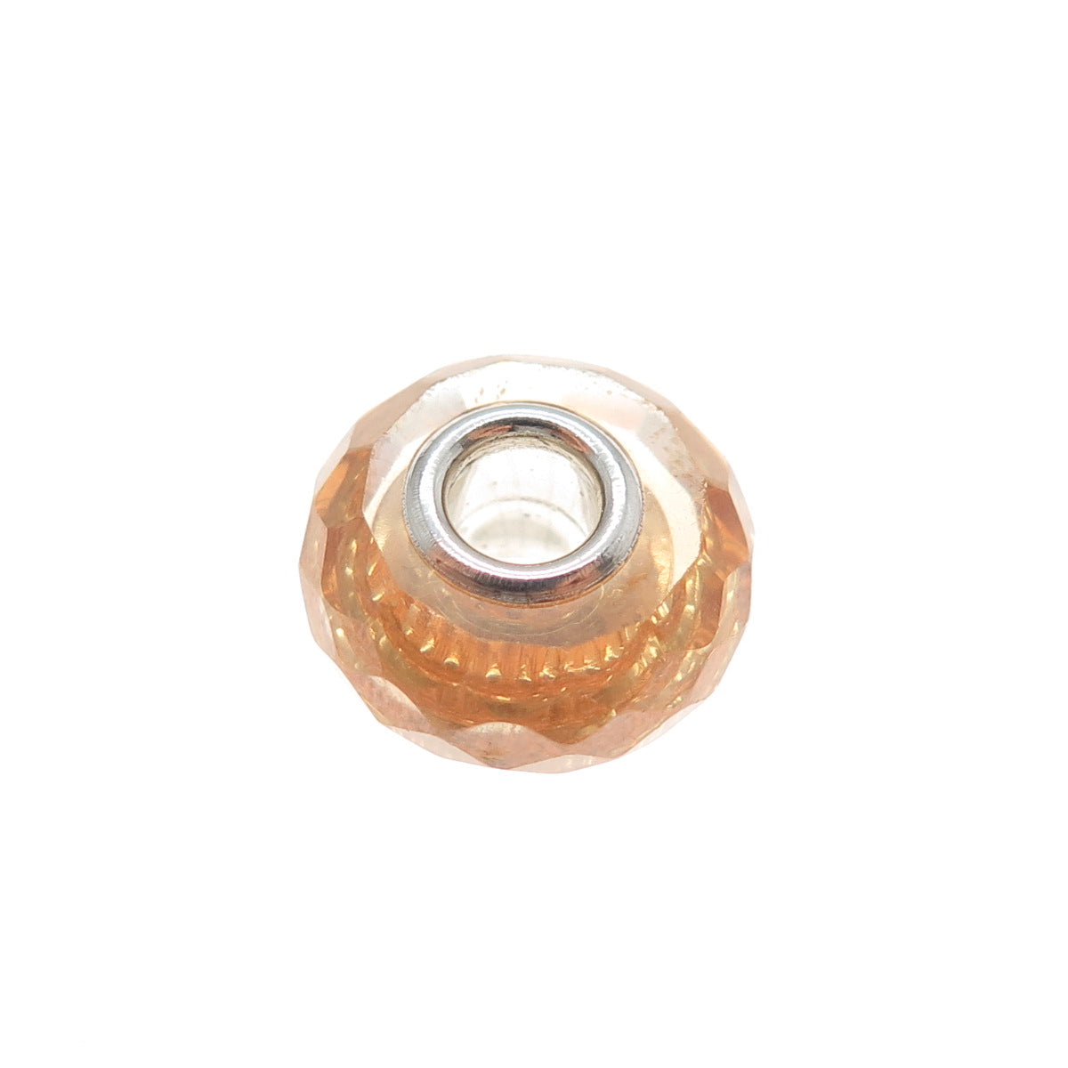 CHAMILIA 925 Sterling Silver Glass Slide Bead Charm