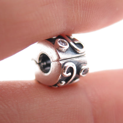 PANDORA 925 Sterling Silver Tendril Clip Charm