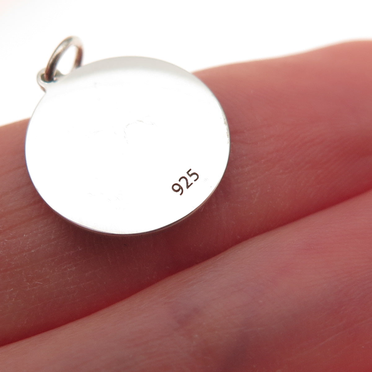 925 Sterling Silver Blue Enamel Cloud Charm Pendant