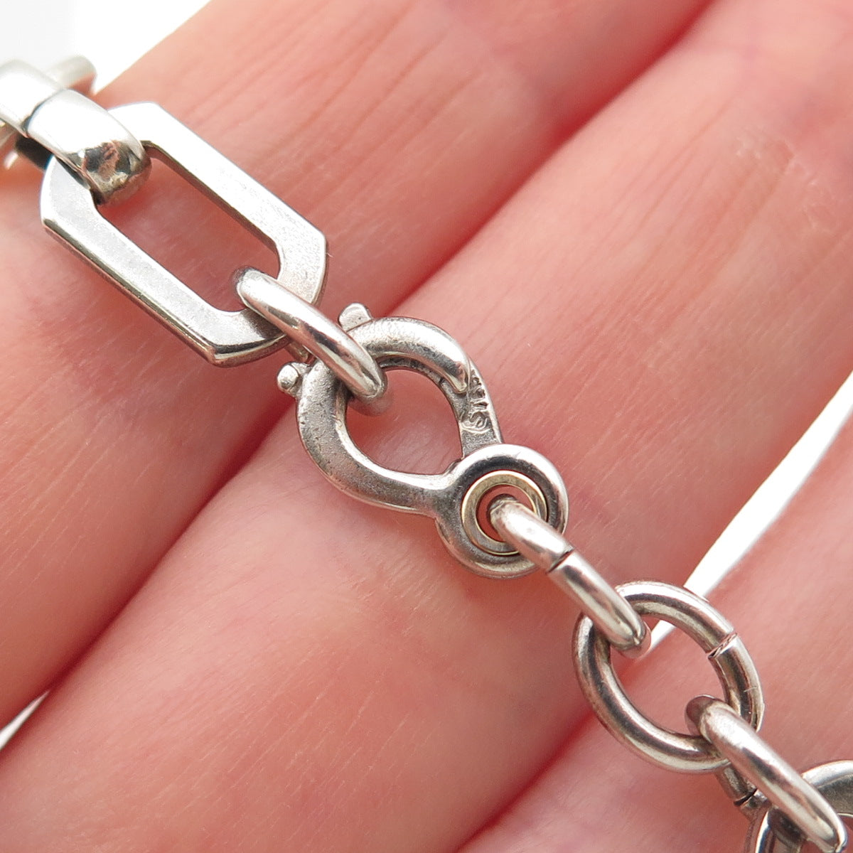 Jacoby Bender 925 Sterling Silver Vintage ID Bracelet 7.5"