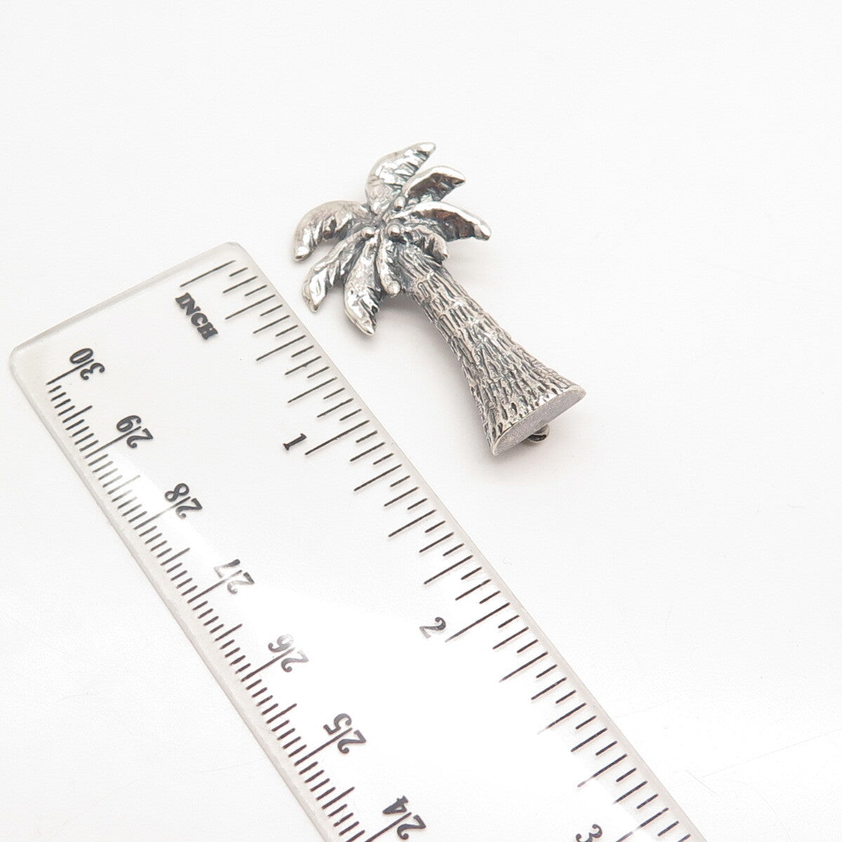 925 Sterling Silver Vintage Palm Tree Pin Brooch