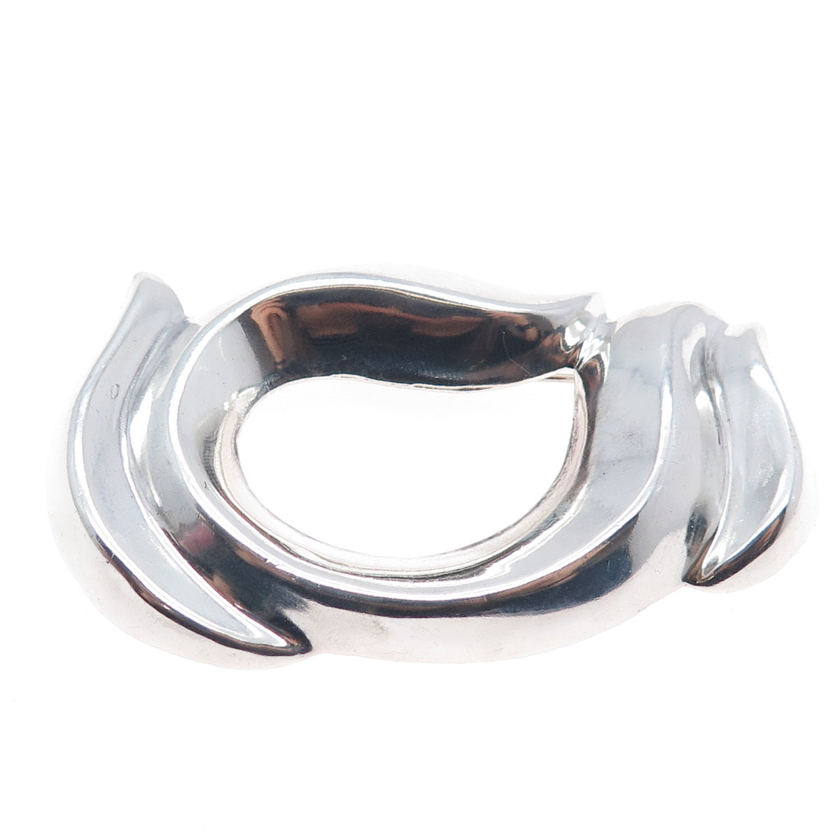 925 Sterling Silver Vintage Mexico Modernist Pin Brooch