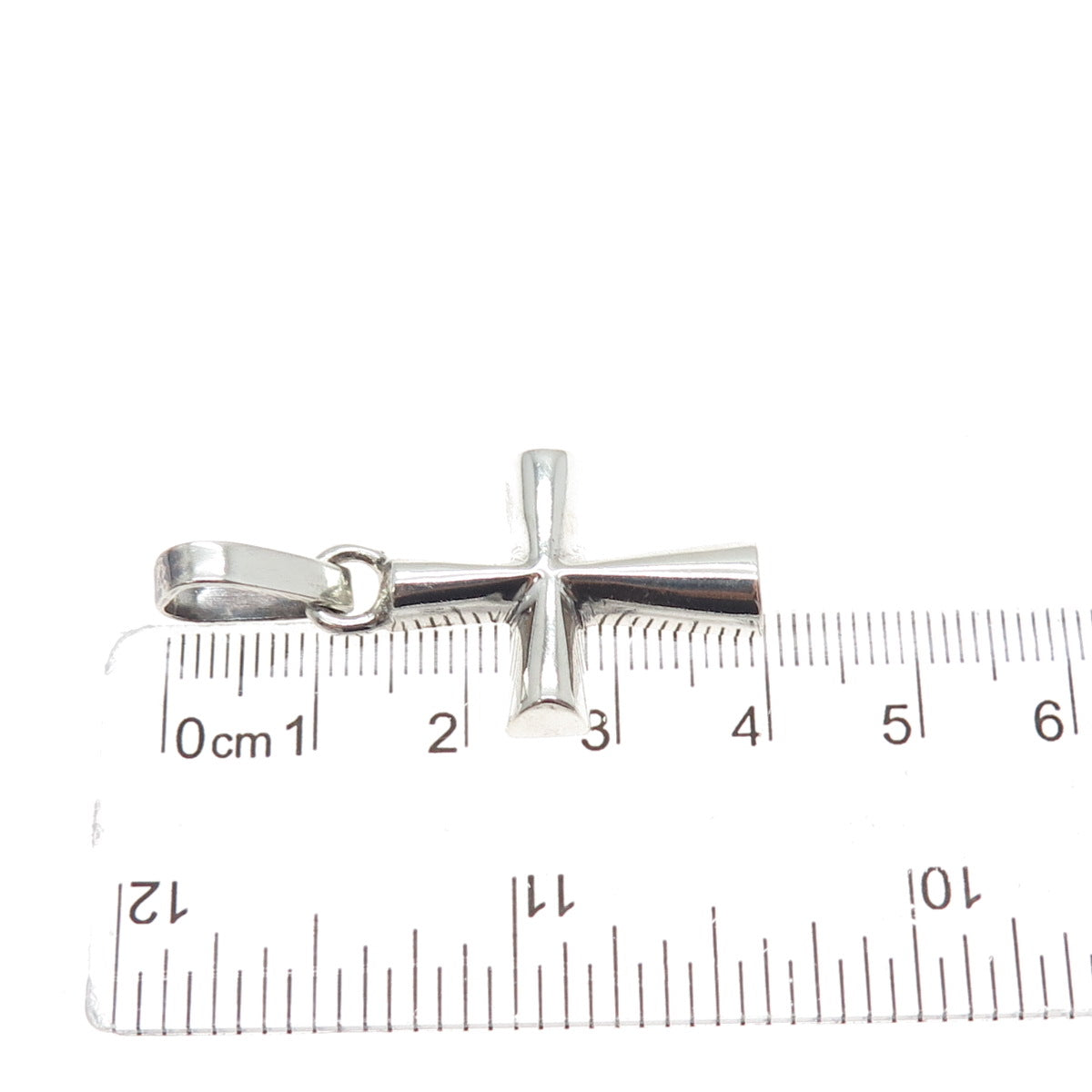 925 Sterling Silver Vintage Cross Religious Charm Pendant