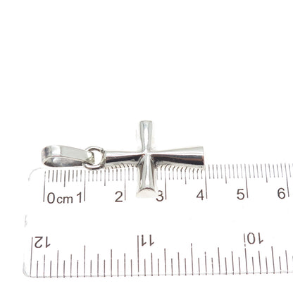 925 Sterling Silver Vintage Cross Religious Charm Pendant