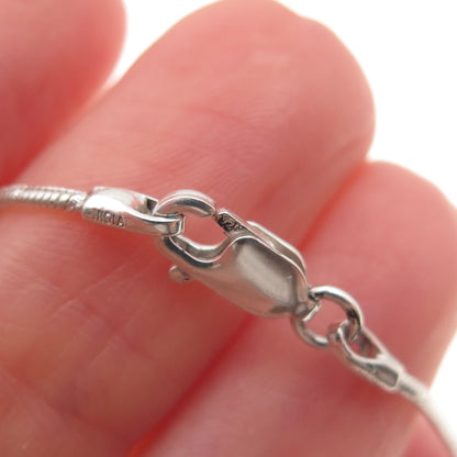 925 Sterling Silver Snake Chain Necklace 16"
