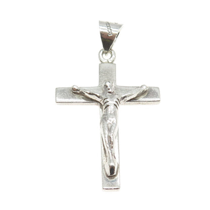 925 Sterling Silver Vintage Mexico Crucifix Cross Pendant