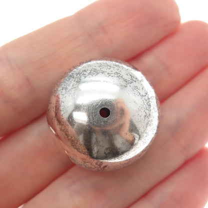 Old Pawn 925 Sterling Silver Vintage Southwestern Navajo Pearl Bead for Necklace