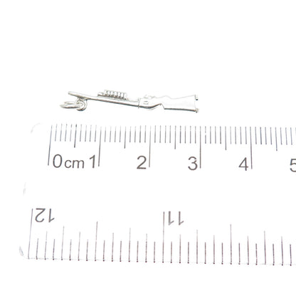 925 Sterling Silver Vintage Marry Her Weapon Charm Pendant
