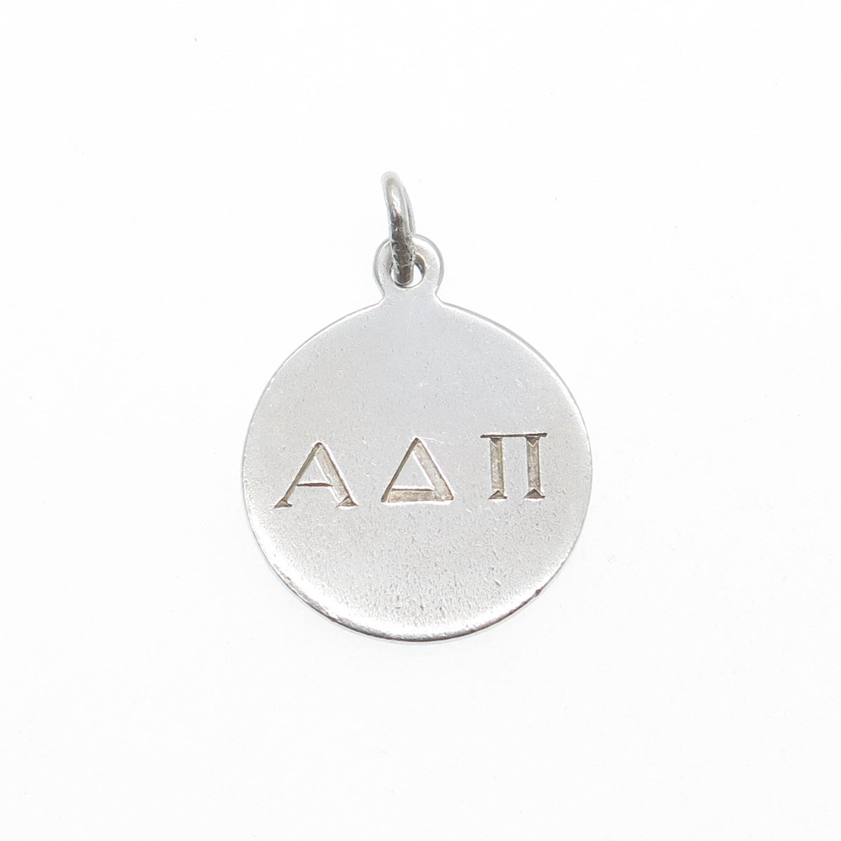CHARLES THOMAE Sterling Vintage Alpha Delta Pi Sorority Engraved Mini Pendant