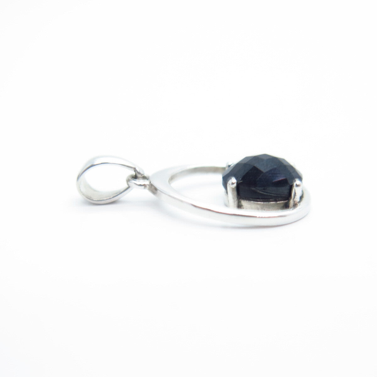 925 Sterling Silver Lab-Created Sapphire Pendant