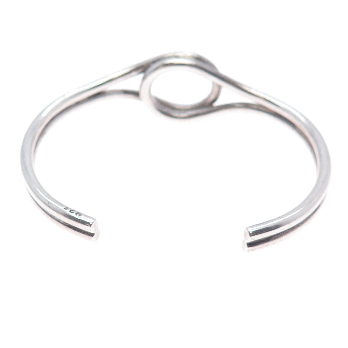 925 Sterling Silver Vintage Modernist Overlay Adjustable Bracelet 6.25"