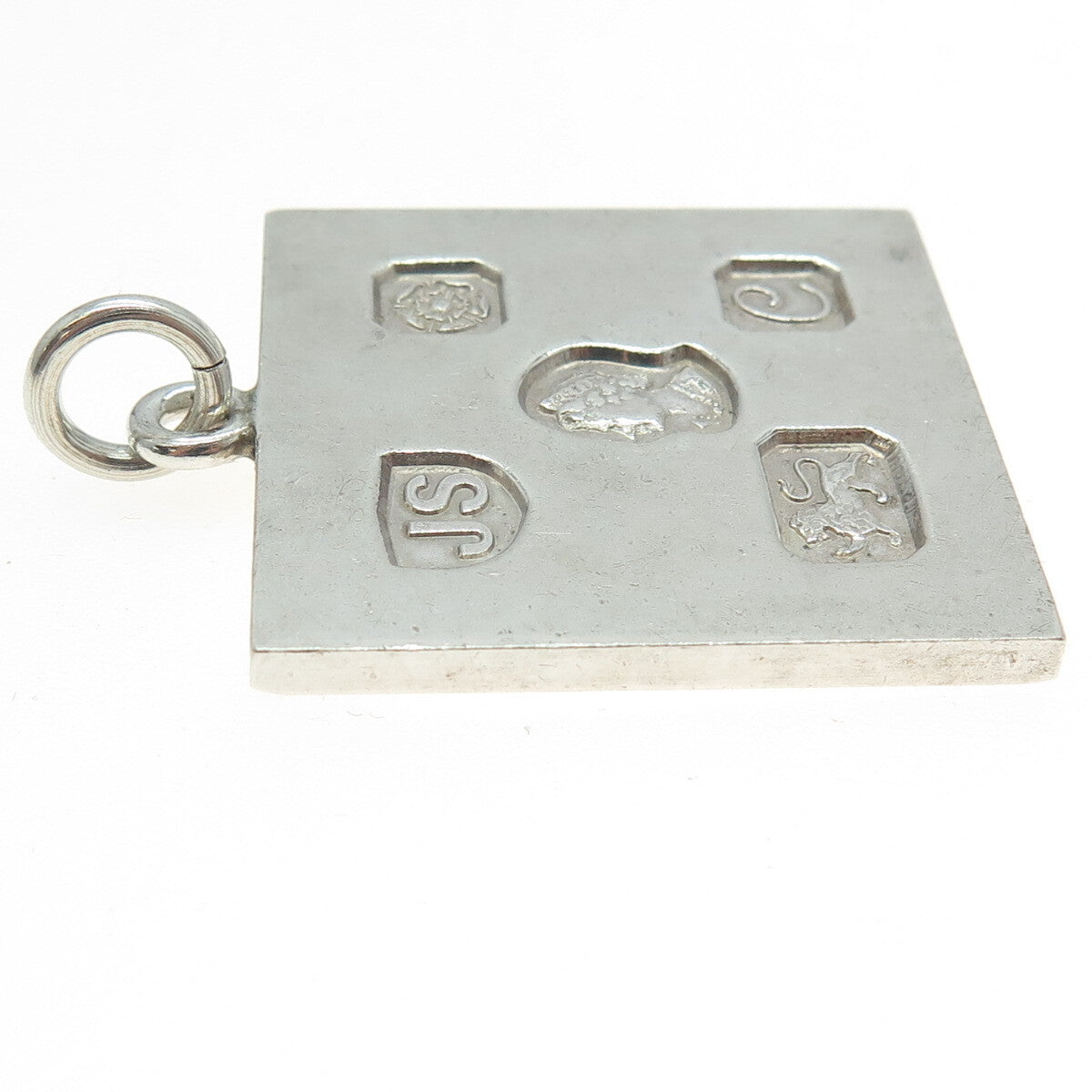 JACK SPENCER 925 Sterling Silver Vintage Sheffield 1977 Tag Pendant #732