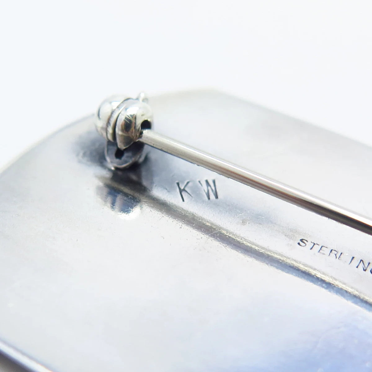 925 Sterling Silver Vintage Hands Pin Brooch