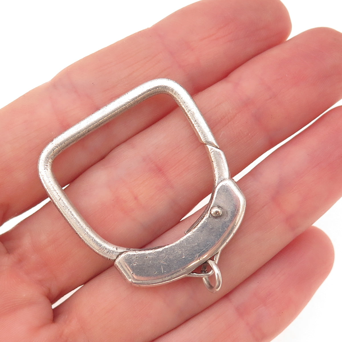 925 Sterling Silver Vintage Lobster Lock Key Ring Holder