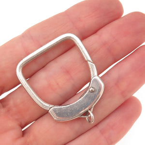 925 Sterling Silver Vintage Lobster Lock Key Ring Holder