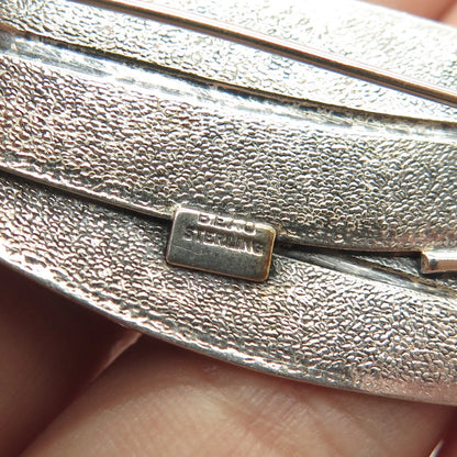 925 Sterling Silver Vintage Beau Leaf Floral Pin Brooch