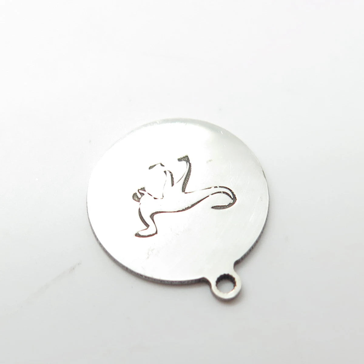 925 Sterling Silver USA Two In Town Dinosaur Charm Pendant