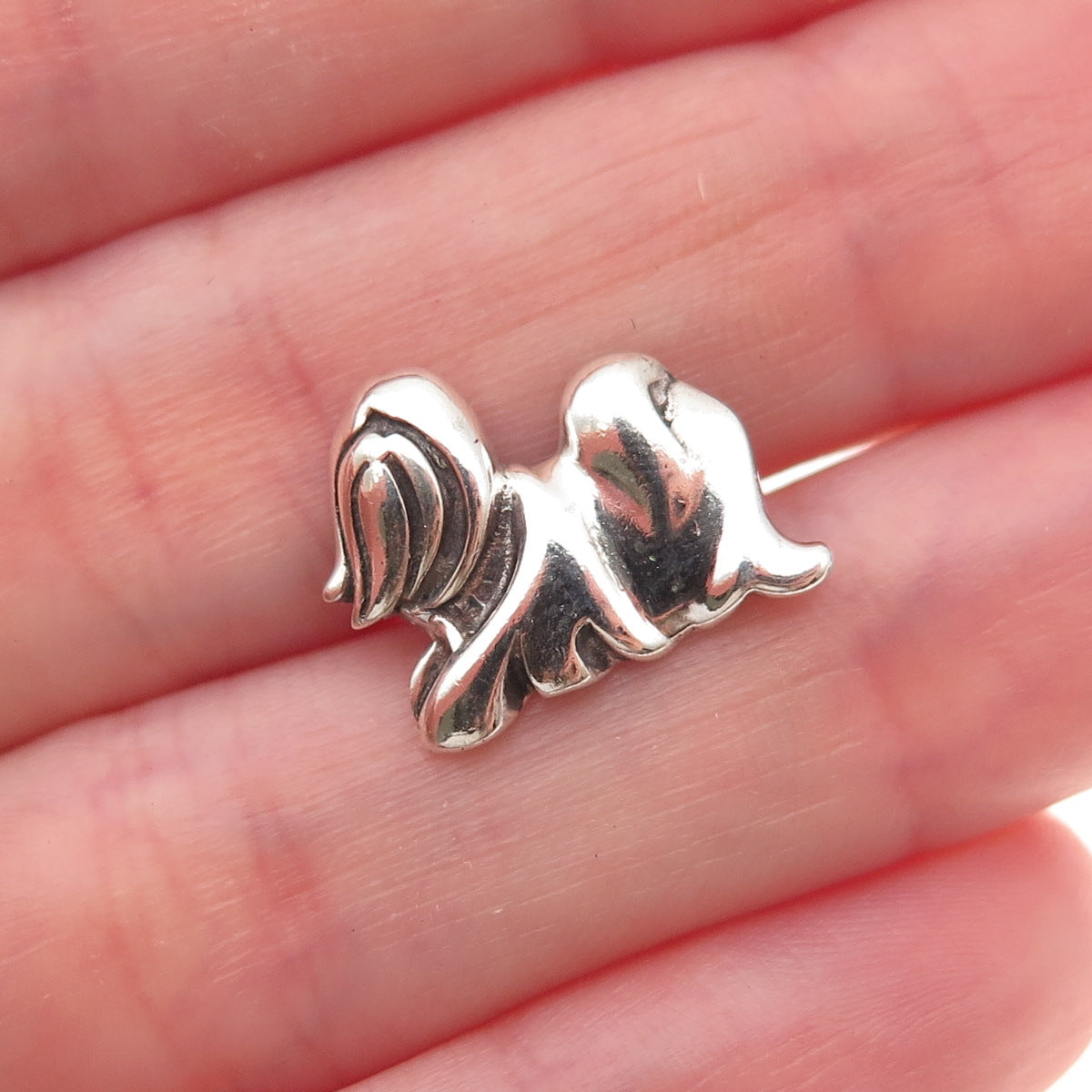 John Hardy 925 Sterling Silver Vintage 2006 Year of the Dog Tie Tack / Lapel Pin