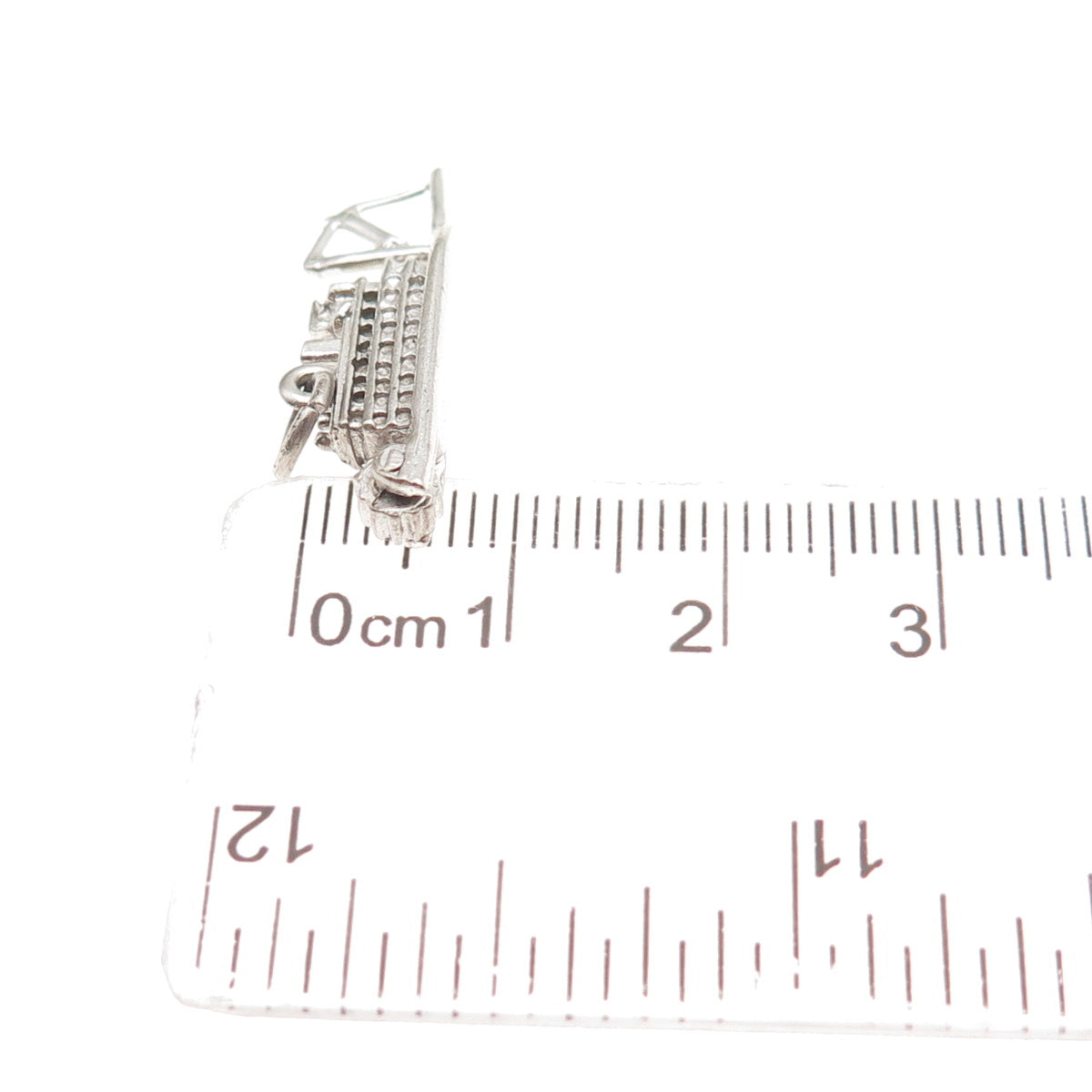 DANECRAFT 925 Sterling Silver Vintage Riverboat 3D Mini Charm Pendant