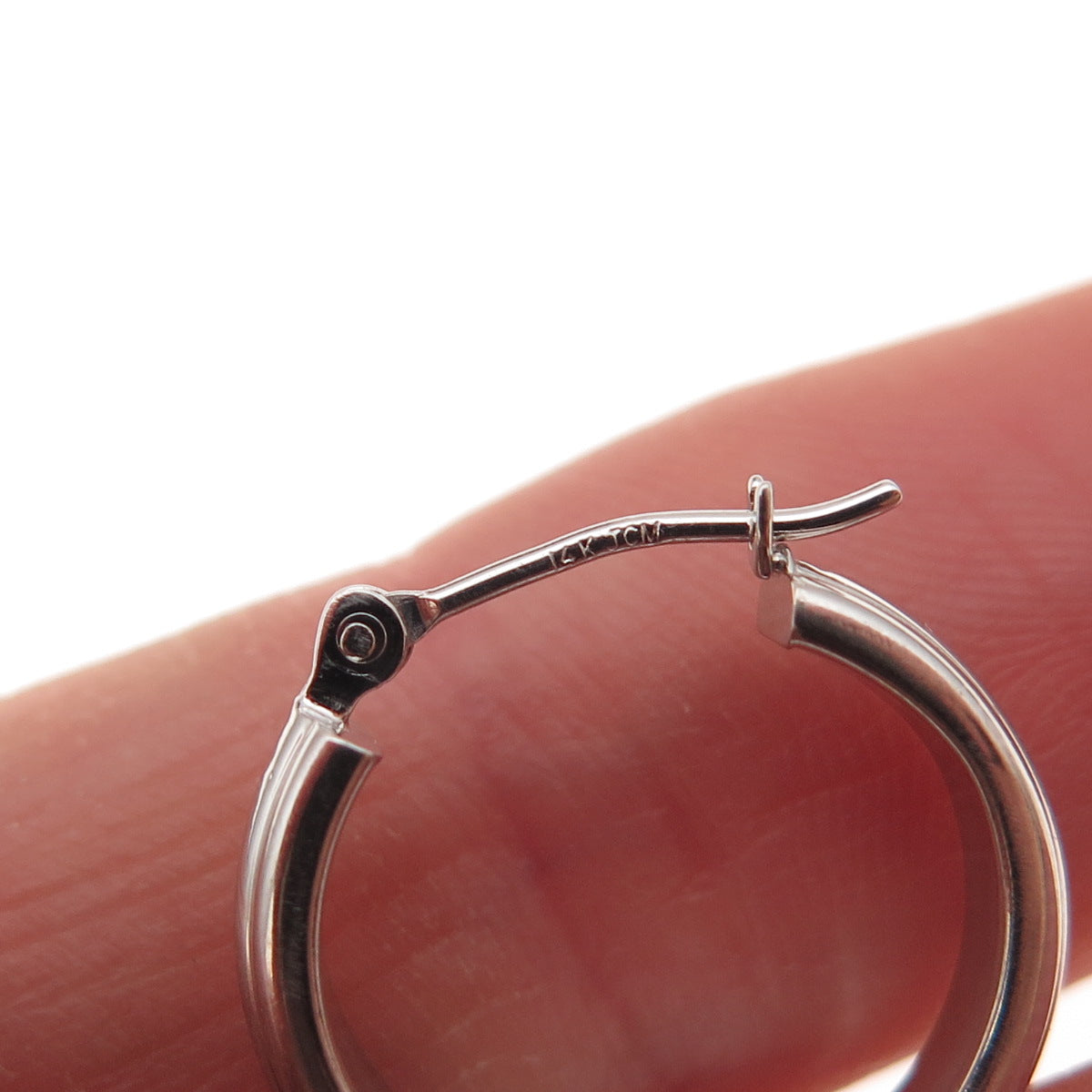 Jacmel Mauritius 14K White Gold Hoop Earrings